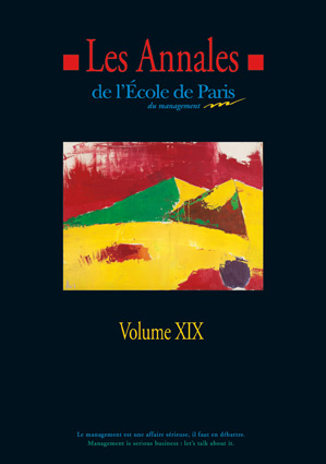 Couverture Les Annales de l'École de Paris du management - Volume 19