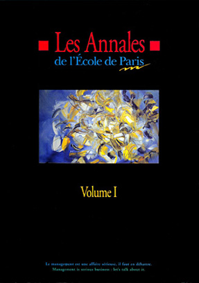 Couverture Les Annales de l'École de Paris du management - Volume 1