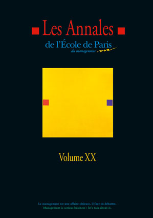 Couverture Les Annales de L'École de Paris du management Volume 20