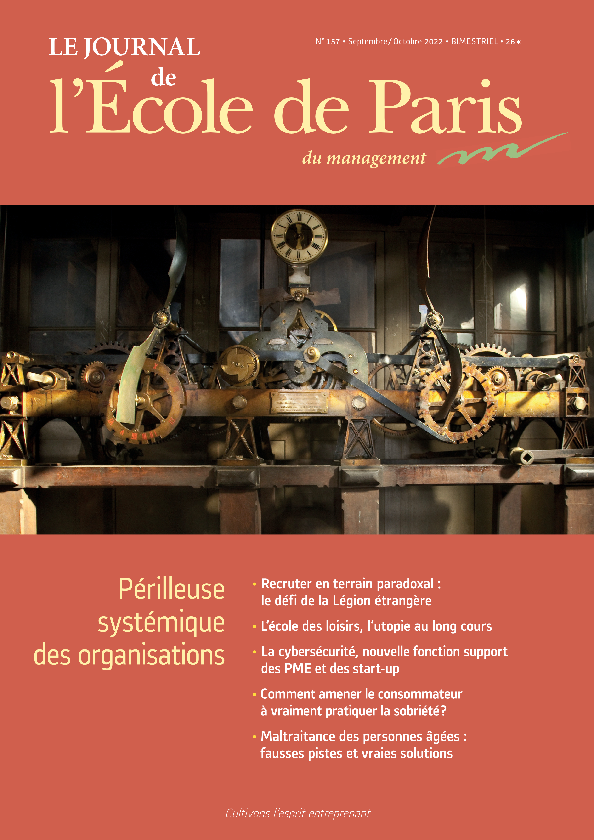 Couverture Le Journal de L'École de Paris du management N°157