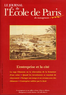 Le Journal de l'École de Paris - novembre/décembre 2001