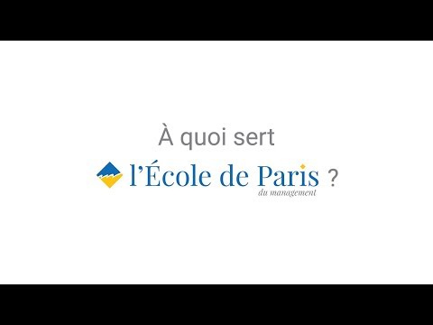 Aperçu vidéo À quoi sert l'École de Paris du management ?