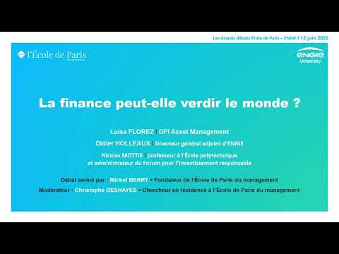 Aperçu vidéo La finance peut-elle verdir le monde ?